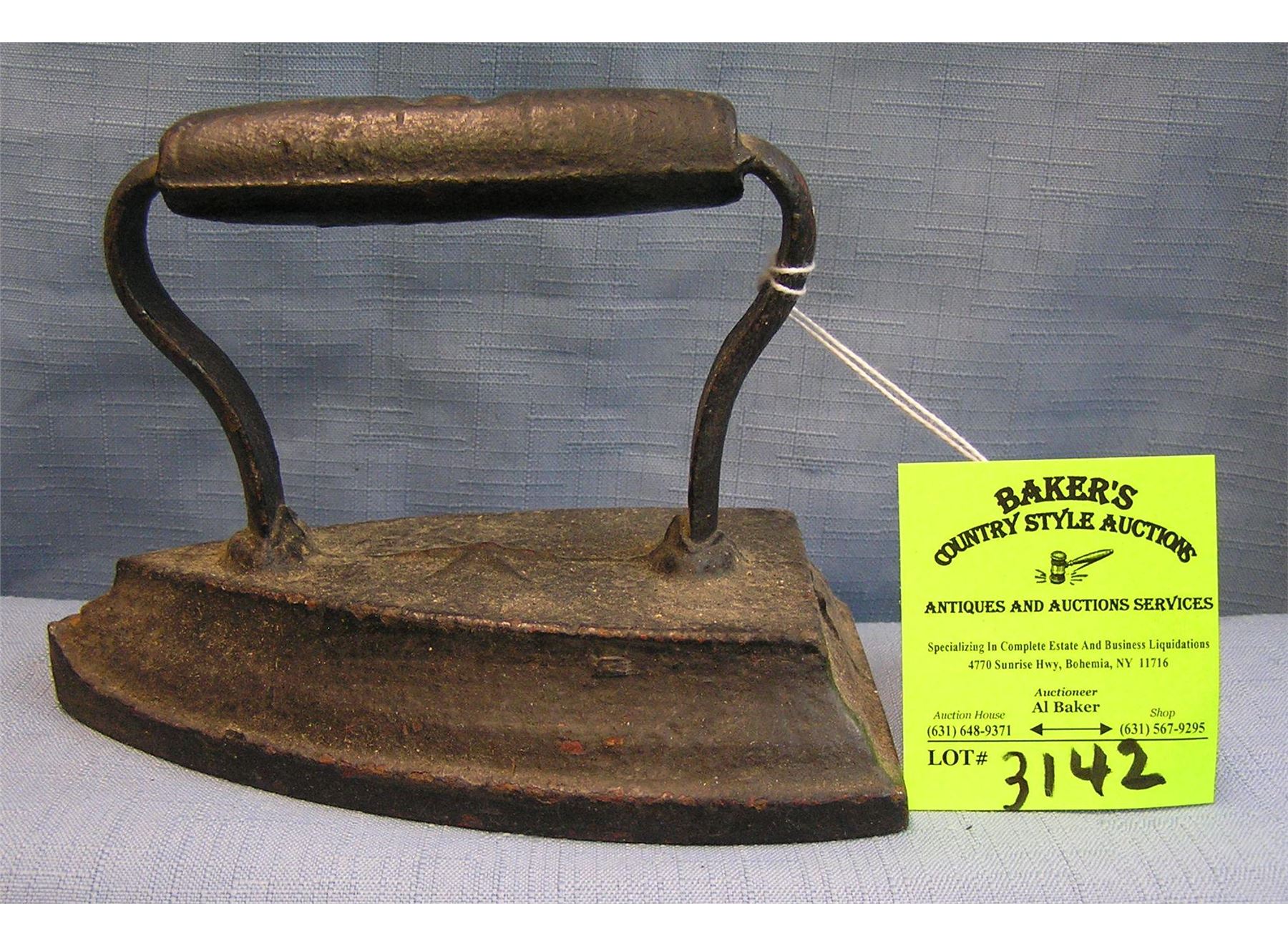 Antique Cast Iron Clothes Iron