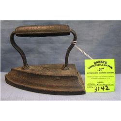 Antique cast iron clothes iron