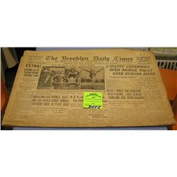 Vintage pre war newspaper dated 1931