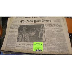 Group of Vintage newspapers and clippings