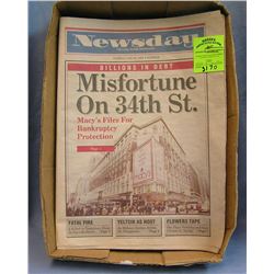 Group of vintage newspapers