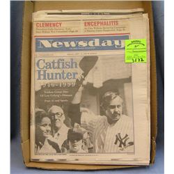 Cat Fish Hunter NY Yankee newspapers