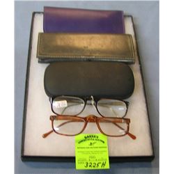 Group of vintage eyewear and cases