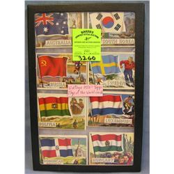 Collection of Topps Flags of the world cards