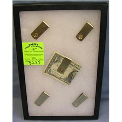 Group of quality gold plated money clips