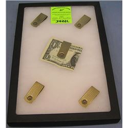 Group of quality gold plated money clips