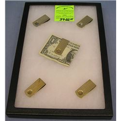 Group of quality gold plated money clips