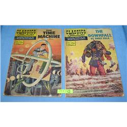 Pair of vintage Classic Illustrated comic books