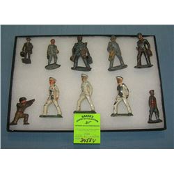 Early American service men and civilians