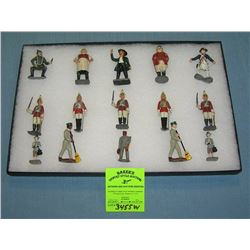 Group of vintage hand painted toy figures