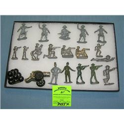 Lead and metal toy soldiers and accessories