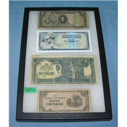 Group of vintage World currency