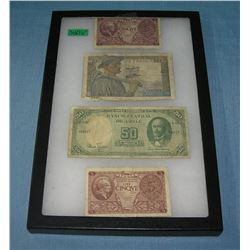 Group of vintage World currency