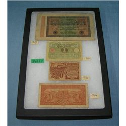 Group of vintage World currency
