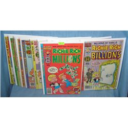 Group of vintage Richie Rich comic books