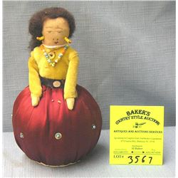 American Indian handmade pin cushion doll