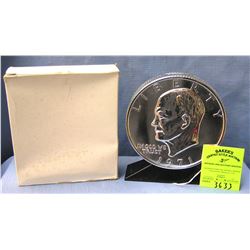 Eisenhower dollar coin bank in original box