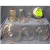 Image 1 : Large group of vintage glass lids and more