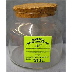 Vintage storage jar with cork lid