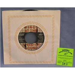 Paul McCartney and Wings 45 rpm record