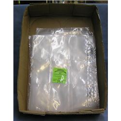 Box full of trading card clear plastic pages