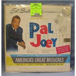 Ed Sullivan Songs And Music Of Pal Joey record album