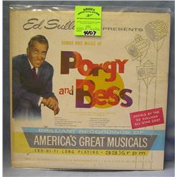 Ed Sullivan Songs And Music Porgy And Bess record