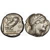 Image 1 : ATTICA: Athens, silver "late transitional" tetradrachm (17.14g), 455-449 BCE. Helmeted head of Athen