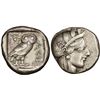 Image 1 : ATTICA: Athens, silver tetradrachm (17.18g), 454-404 BCE. Helmeted head of Athena, reverse owl stand