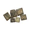 Image 1 : EARLY ISLAMIC: A group of six early Islamic bronze weights (1.35-5.82g), AH 100-300. Weights range f