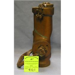 Antique solid brass fire department spray nozzle