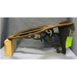 Antique cast iron fire bucket holder