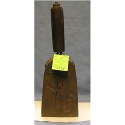 Heavy antique cast iron fire alarm bell