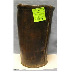 Antique leather fire bucket