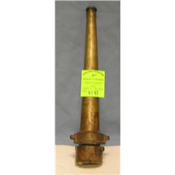 Antique solid brass fire nozzle