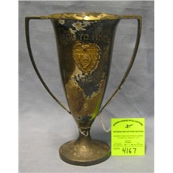 Antique silver plated presentation trophy