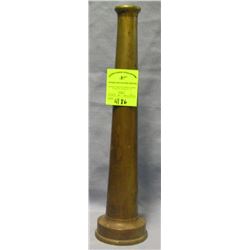 Antique solid brass fire nozzle