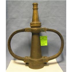 Antique Hyflow solid brass fire nozzle