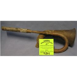 Antique brass horn