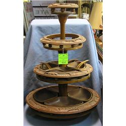 Four tiered serving piece brought back from Vietnam