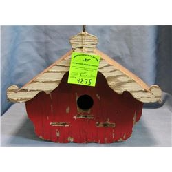 Antique hand painted birdhouse