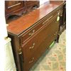 Image 1 : Antique cherry mahogany chest with mirror