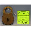 Image 1 : Antique solid brass padlock