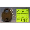 Image 1 : Antique solid brass padlock