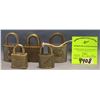 Image 1 : Group of five vintage padlocks