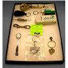 Image 1 : Collection of vintage key chains and holders