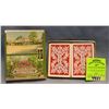 Image 1 : Two decks of vintage playing cards