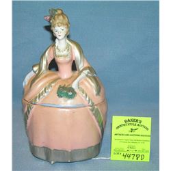 Vintage Victorian style hand painted trinket box