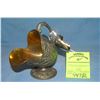 Image 1 : Early silver plate and gold line scuttle and scoop