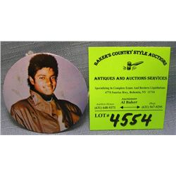 Michael Jackson promotional tour button